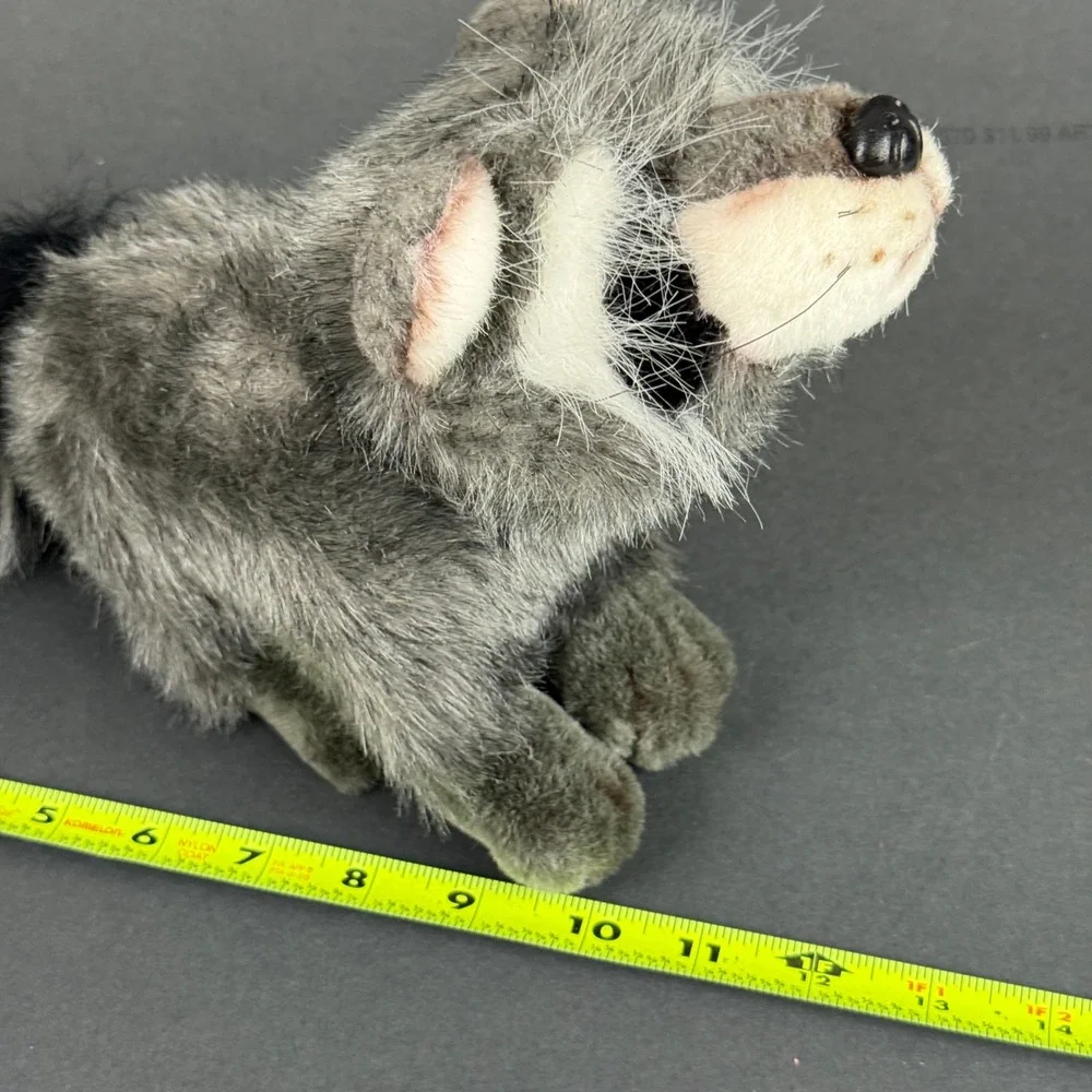 Ganz Forest Friends Ramona Raccoon Toy Plush Grey Black 12 Inch Animal